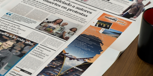 Newspaper adv ad campaign design