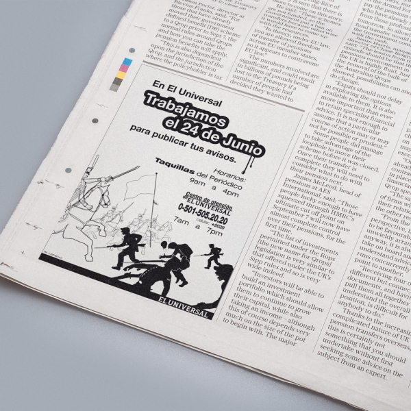Newspaper ad concept