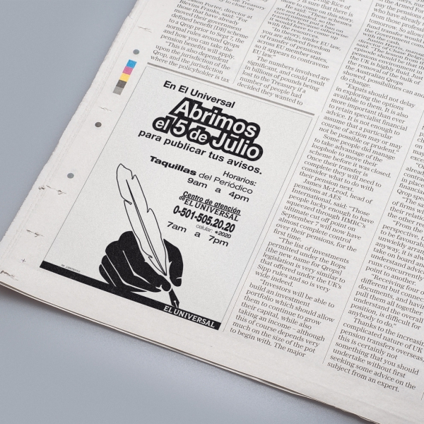 Newspaper ad concept