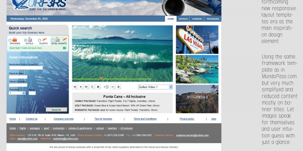 Main homepage
