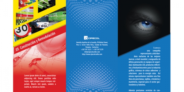 Brochure content layout & design side B