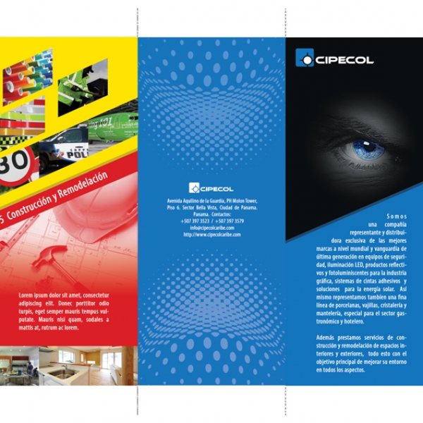 Brochure content layout & design side B
