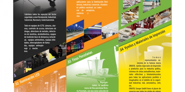 Brochure content layout & design side A