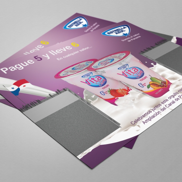 New Panama canal concept design for product promotional flyers