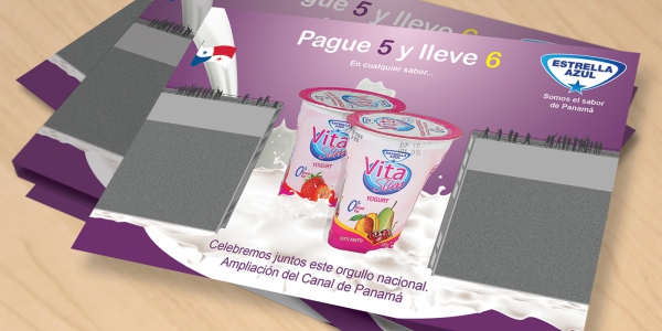 New Panama canal concept design for product promotional flyers