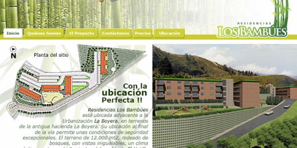 Main homepage template design