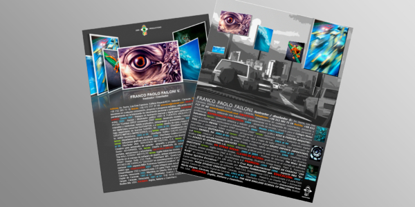 CV design letter size poster type A + B